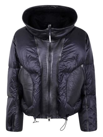 Isaac Sellam Experience Gewatteerd jack met vlakken - Zwart