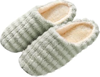 Generic Japanese Style Mute Soft Sole Home Slippers for Women and Men Comfortable Indoor Footwear Wooden Floors Winter Shoes Ladies Size 6 House Slipper 2.5