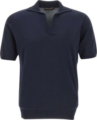 FILIPPO DE LAURENTIIS Tops, Heren, Blauw, S, Polo Shirts
