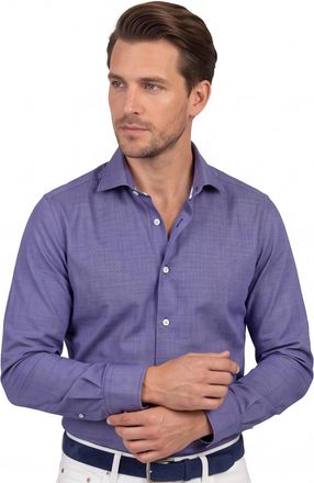 John Miller overhemd Tailored Fit blauw