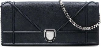 Dior Pre-owned Cross Body Bags, female, Black, Size: ONE SIZE Pre-owned Chain Wallet