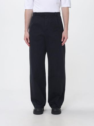 Jil Sander Pantaloni wide leg in cotone con chiusura decentrata