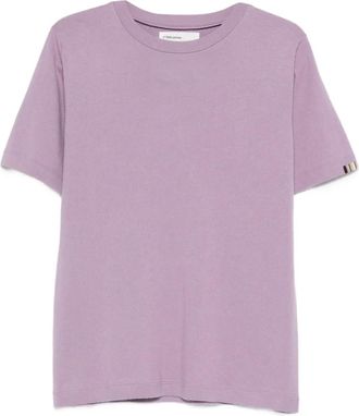 Extreme Cashmere T-shirt James con bordo a righe - Viola