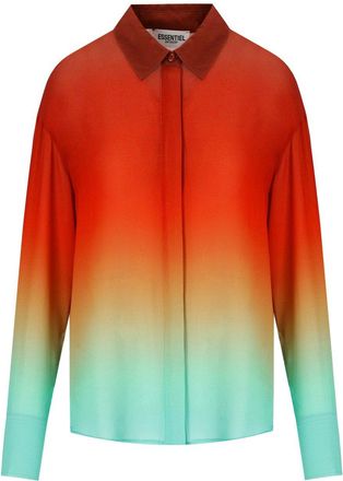 Essentiel CAMICIA HEDEN TIE DYE ARANCIONE ESSENTIEL ANTWERP