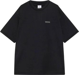 Won Hundred LA LS Italic Shirt - Heren - T-shirts - Zwart - M - Katoen - Tops