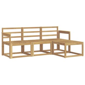 vidaXL Conjunto De Sof&aacute;s De Exterior 4 Pcs Blanco Vidaxl
