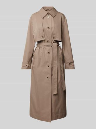 Joop Trenchcoat mit Bindeg&uuml;rtel Modell Charleen in Mud, Gr&ouml;&szlig;e 38