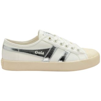 Gola Womens Coaster Trainer Shoes In Off White/silver