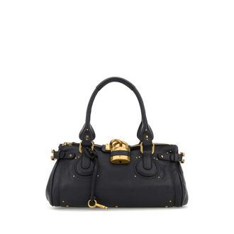 Chlo&eacute; Blue Leather Paddington Shoulder Bag