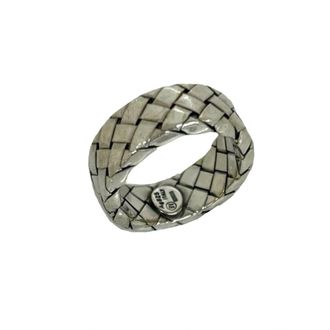 Bottega Veneta Silver Silver 925 Band Ring (Pre-Owned)