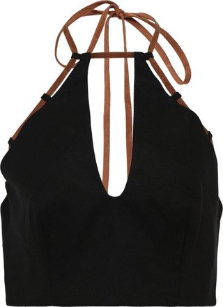 Alexia Top con scollo allamericana - Nero