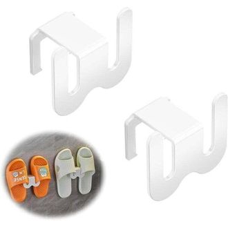 OEM Estante De Pared Para Zapatos Y Pantuflas - Soporte De Pared De Pl&aacute;stico Para Zapatos Y Toallas, Ideal Para Colgar Pantuflas En El Ba&ntilde;o, Dormitorio Y 