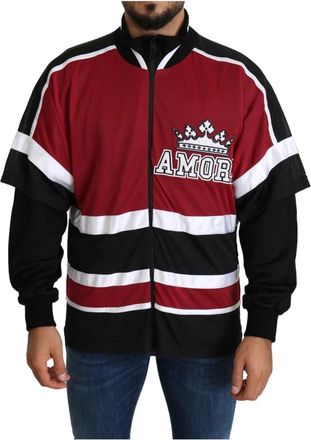 Dolce & Gabbana Amore Sport Sweater met volledige ritssluiting - Heren - Vesten met rits - Veelkleurig - M - Polyester - Hoodies & sweatvesten