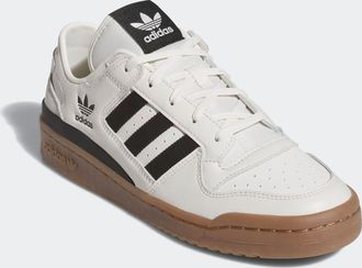 adidas Sneaker ADIDAS ORIGINALS FORUM LOW, Herren, Gr. 37, cloud wei&szlig;, core schwarz, orbit grau, Leder, Schuhe Sneaker