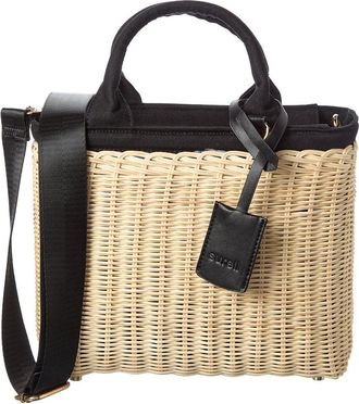 Surell Accessories Picnic Straw Crossbody