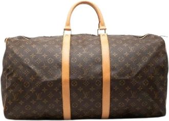 Louis Vuitton Pre-owned Monogram Reistas - unisex - Vintage Weekendtas - Bruin - ONE Size - Leer - Vintage