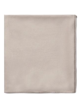 PESERICO contrast-stitching scarf - women - Wool/Elastane/Viscose - One Size - Neutrals