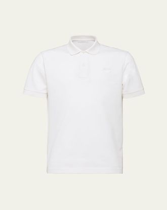 Prada Mens Pique Polo Shirt