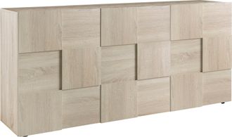 Inosign Sideboard »Dama Breite 181, Kommode 3 Türen, Anrichte« Front in 3D-Optik, viel Stauraum, verschiedene Farben