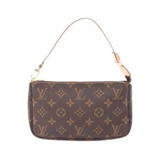 Louis Vuitton Pre-owned Mini Bags, female, Brown, Size: ONE SIZE Pre-owned Pochette Accessoires Monogram Clutch Bag