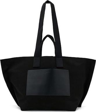 AllSaints Lutece Canvas Tote Handbags Black, Canvas/Cotton