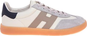 Hogan Smooth Leather Translucent Sole Low-Top Sneakers
