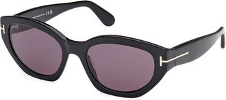Tom Ford FT1086 PENNY 01A Womens Sunglasses Black Size 55