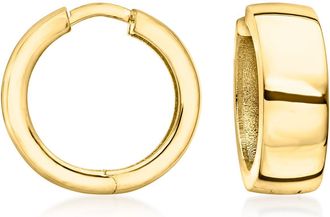 Ross-Simons Italian 18kt Yellow Gold Huggie Hoop Earrings