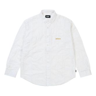 Palace Seer Patch Oxford Shirt White P31SHT008