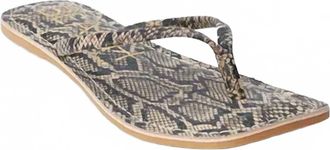 Matisse Footwear Womens Beach Bungalow Sandal In Brown Snake