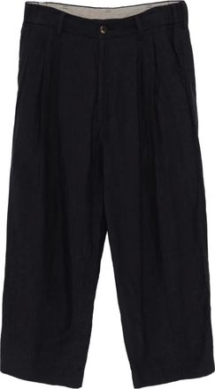 Ziggy Chen Pantaloni in lino - Blu