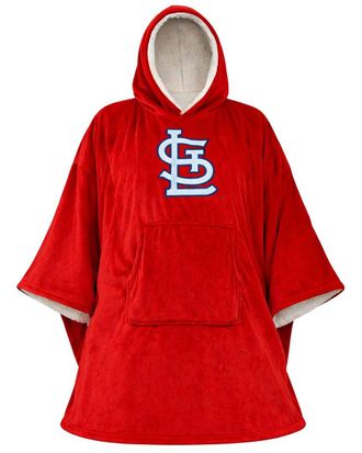Pegasus Sports St. Louis Cardinals Mlb Logo Hooded Fleece Blanket Poncho