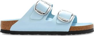Birkenstock Arizona Big Buckle patent leather sandals - women - Patent Leather/Polyethylene vinyl acetate (PEVA)/Cork - 41 Regular - Blue
