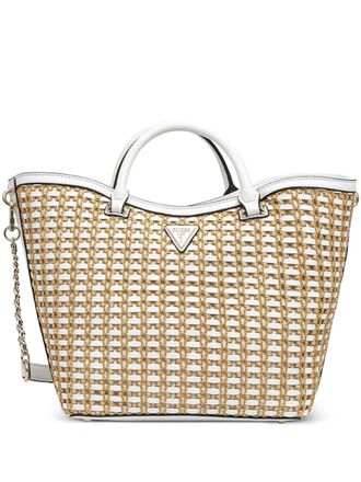Guess Co Atalia woven tote bag - women - Polypropylene/Polyester/Polyester - OS - Neutrals
