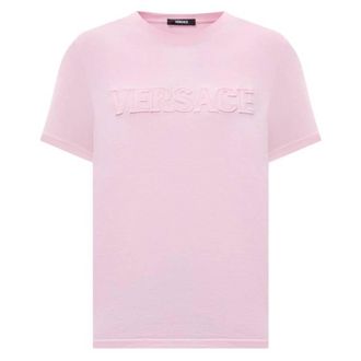 Versace Logo-Applique Crewneck T-Shirt