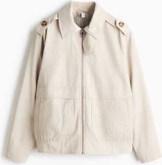 H&M Twilljacke mit Kragen - Beige
