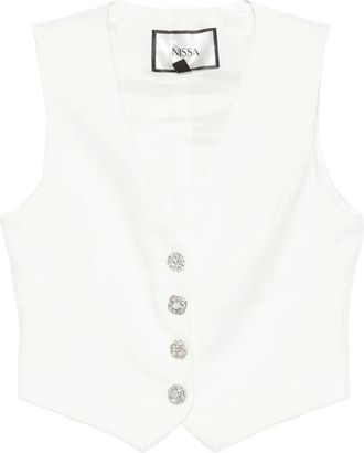 Nissa Top smanicato - Bianco