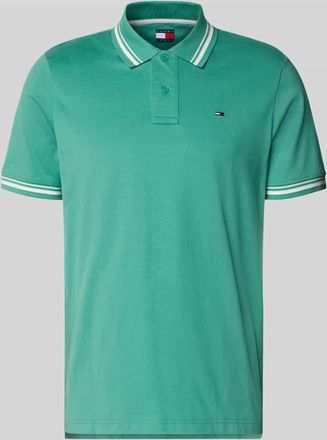 Tommy Jeans Regular Fit Poloshirt aus reiner Baumwolle in Lind, Gr&ouml;&szlig;e XXL