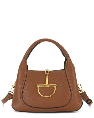 Tiffany & Fred Pebbled Leather Top Handle Shoulder Bag