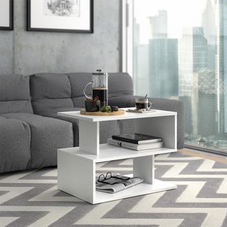Vicco Mesa De Centro Shelby, Blanco, 59 X 39 Cm