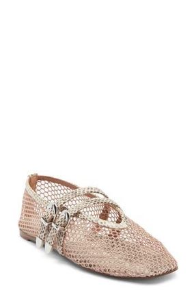 Steve Madden Lissa Mesh Mary Jane Flat in Natural Multi at Nordstrom Rack, Size 8.5