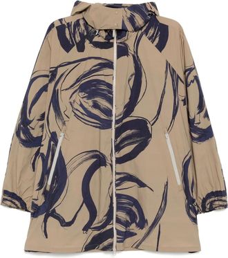 JNBY Giacca a vento con stampa grafica - Marrone