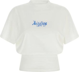 Balenciaga Tops, Dames, Wit, L, Tops