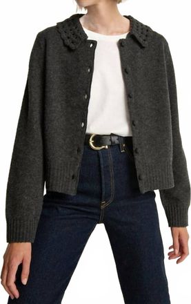 Nation Ltd Addie Cardigan In Heather Charcoal