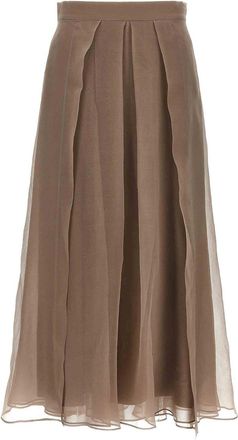 Brunello Cucinelli Paneled Circle Skirt