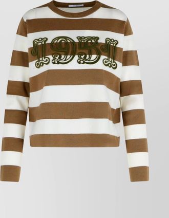 Max Mara viterbo crew neck striped sweater
