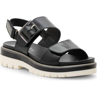 Ara Marbella Slingback Platform Sandal in Black at Nordstrom, Size 9.5-10Us