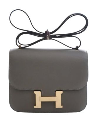Hermès 2023 Mini Evercolor Verso Constance 18 crossbody bag - Grigio