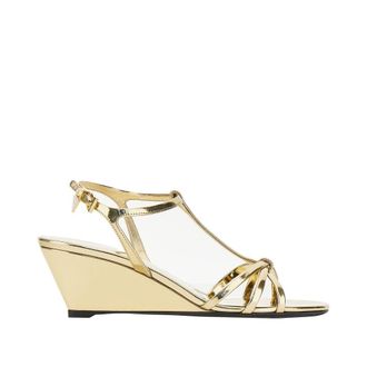 Prada Metallic leather sandals Woman 36