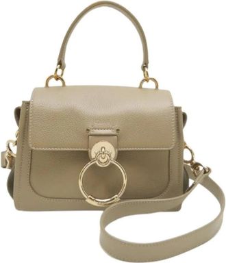 Chlo&eacute; Pre-owned Leren Crossbody Handtas - Dames - Vintage Handtas - Beige - ONE Size - Leer - Vintage